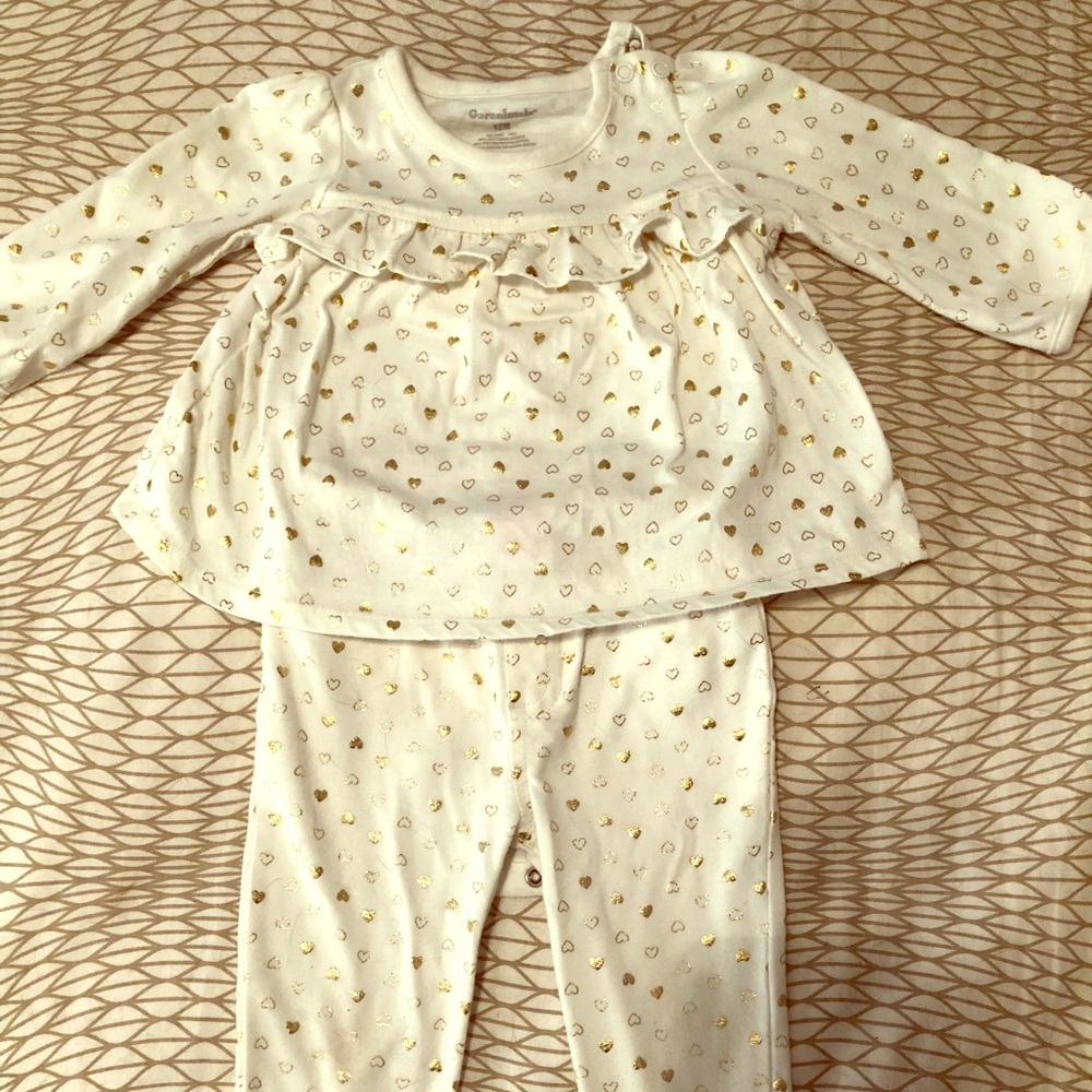 12 Month Pant and Long Sleeve Onesie Set